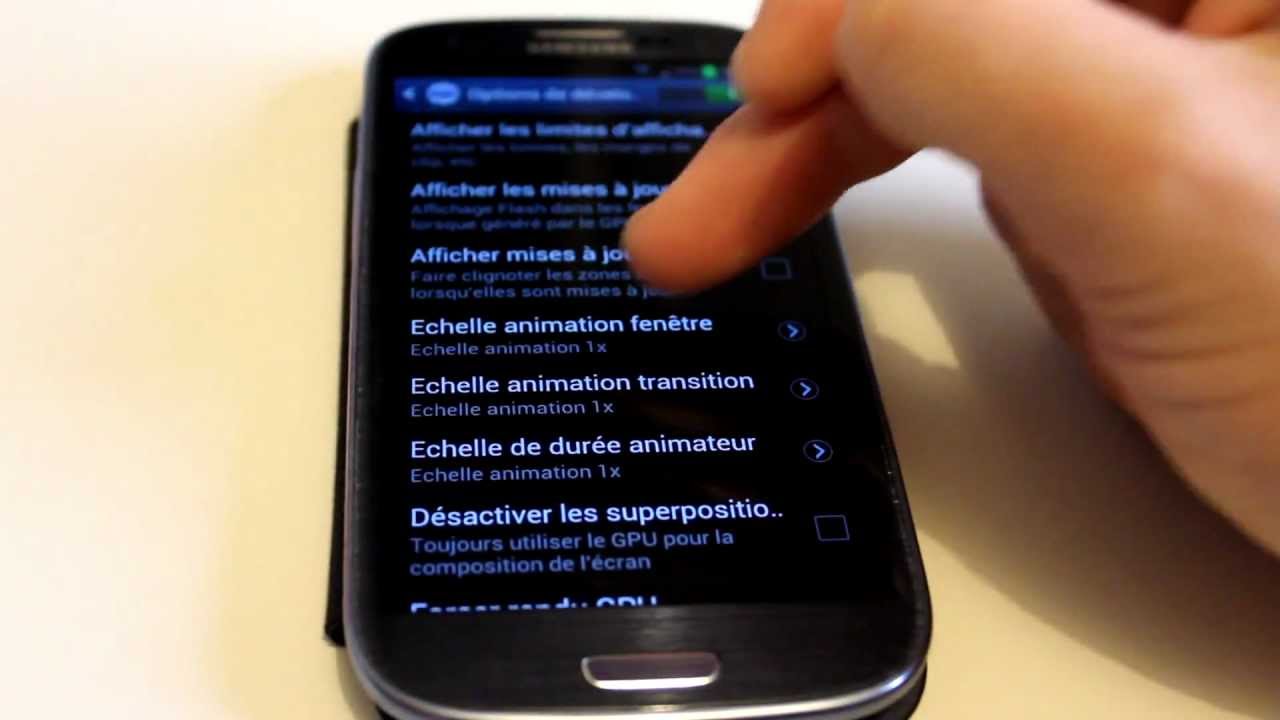 Accélérer la vitesse du samsung Galaxy S3
