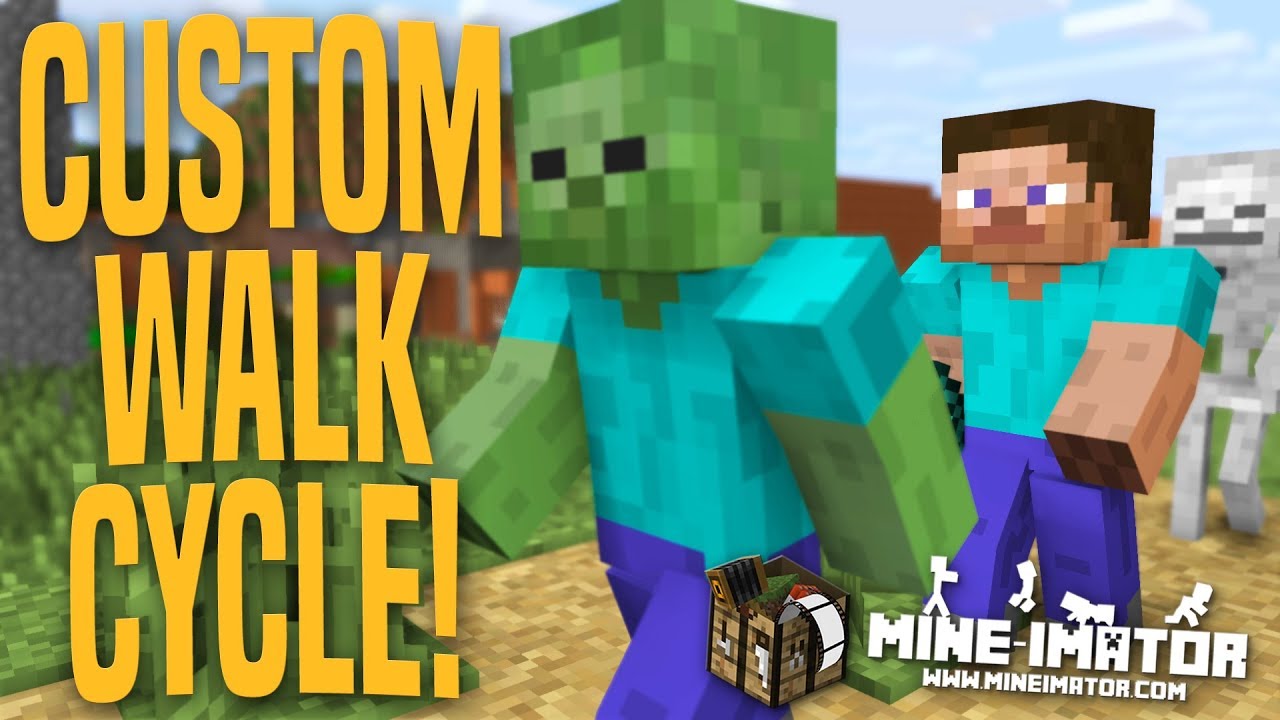 Mine-imator Tutorial - How to Make & Save Custom Walk Cycles | Part 9