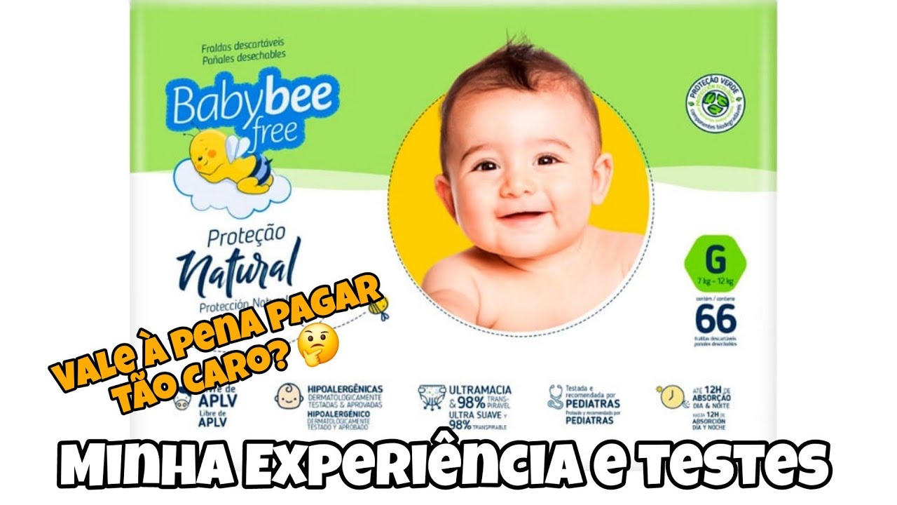 FRALDA BABYBEE FREE PROTEÇÃO NATURAL MINHA EXPERIÊNCIA ❤️ SUELEN OLIVEIRA 