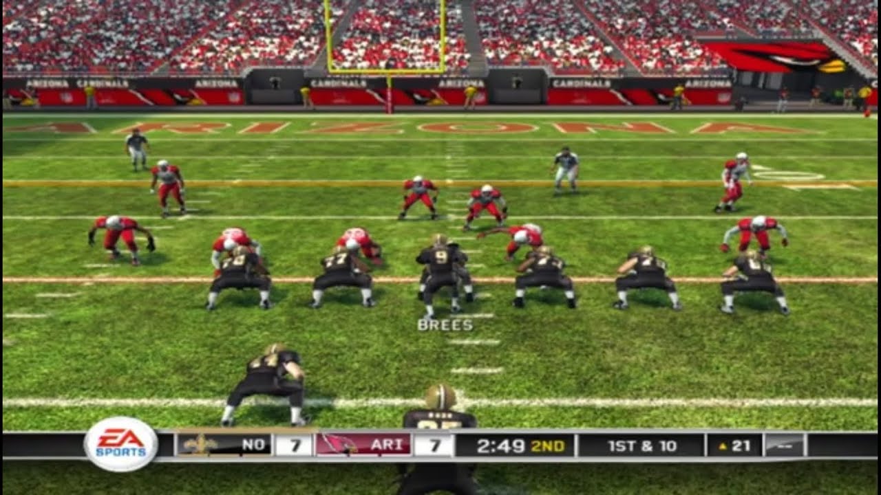Madden NFL 10 (PS3) saints vs cardinals