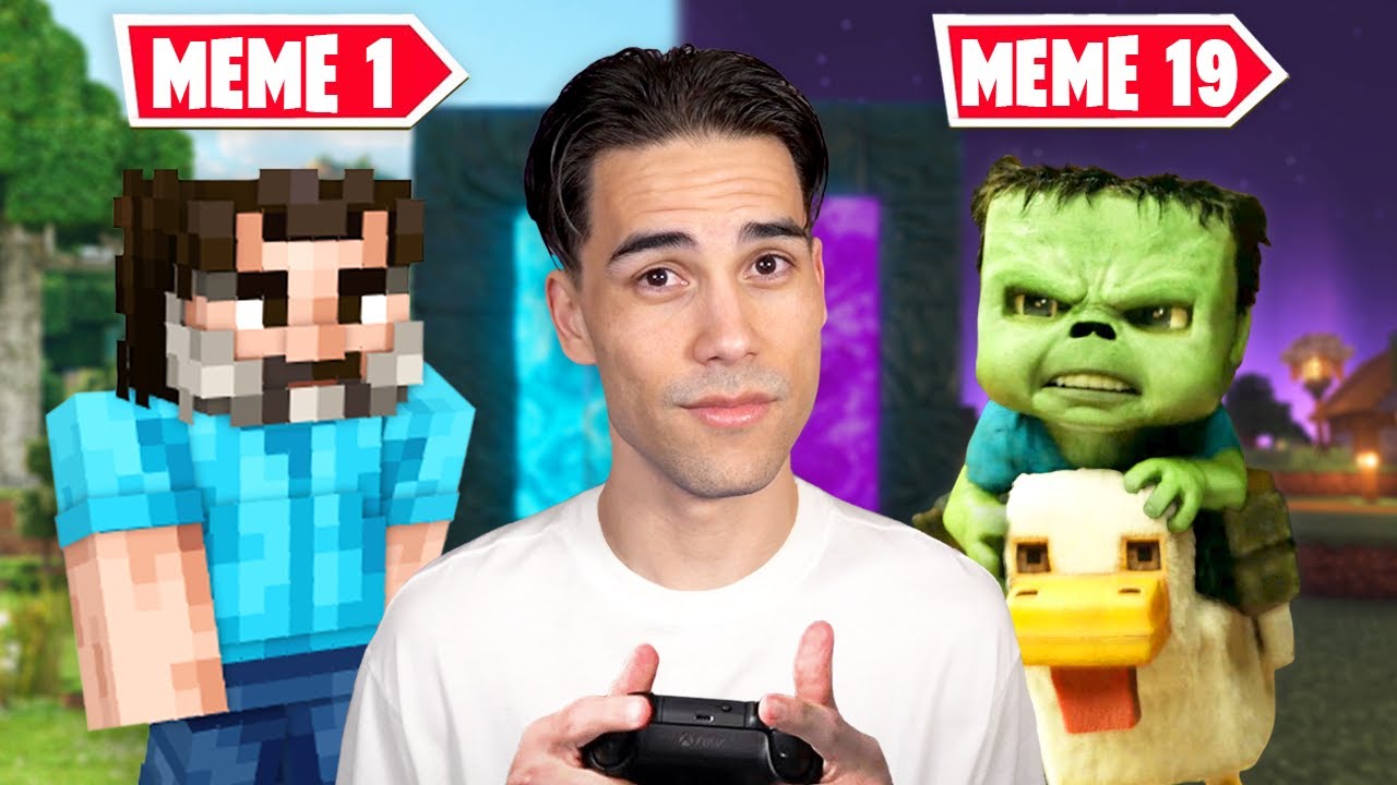 Я прошёл каждый мем в Minecraft на скорости!