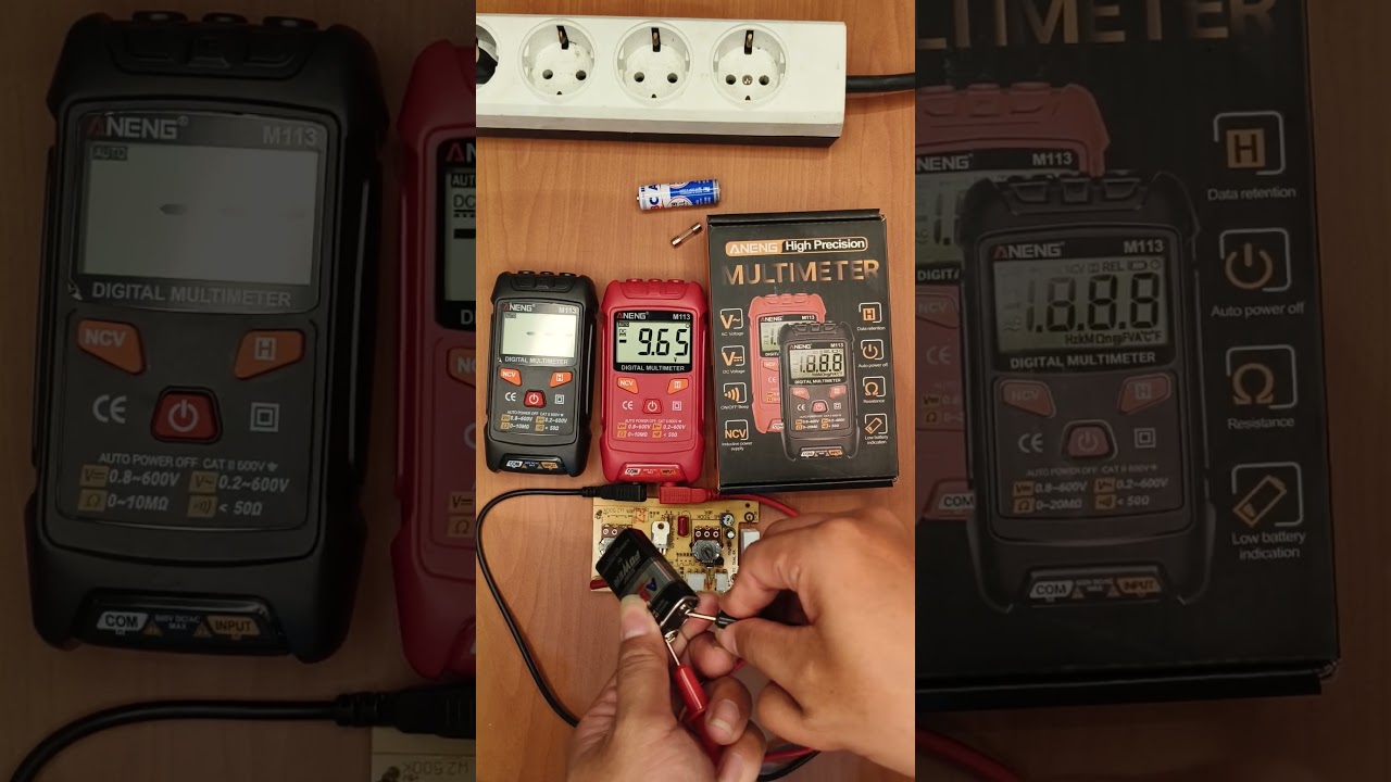 Multimeter Digital Aneng M113 Hitam & Merah