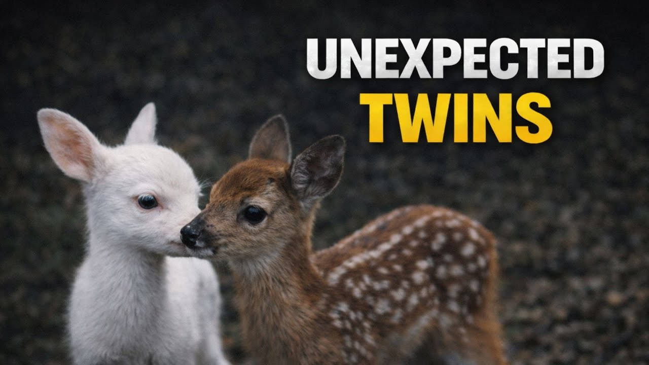 She Waited All Night… Then an Albino Deer Gave Birth to a Miracle