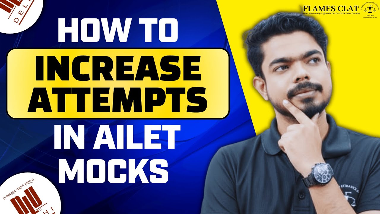 How to Increase Attempts in AILET 2026 │ Crack AILET 2026 │   FLAMES CLAT