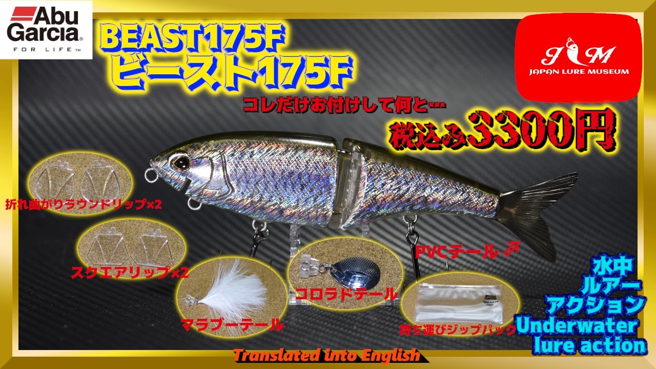 【水中動画】【BEAST175Ｆ】真のコスパ最強とはこのルアーの事！！アブガルシア　ビースト175Ｆ　びーすと175ｆ
