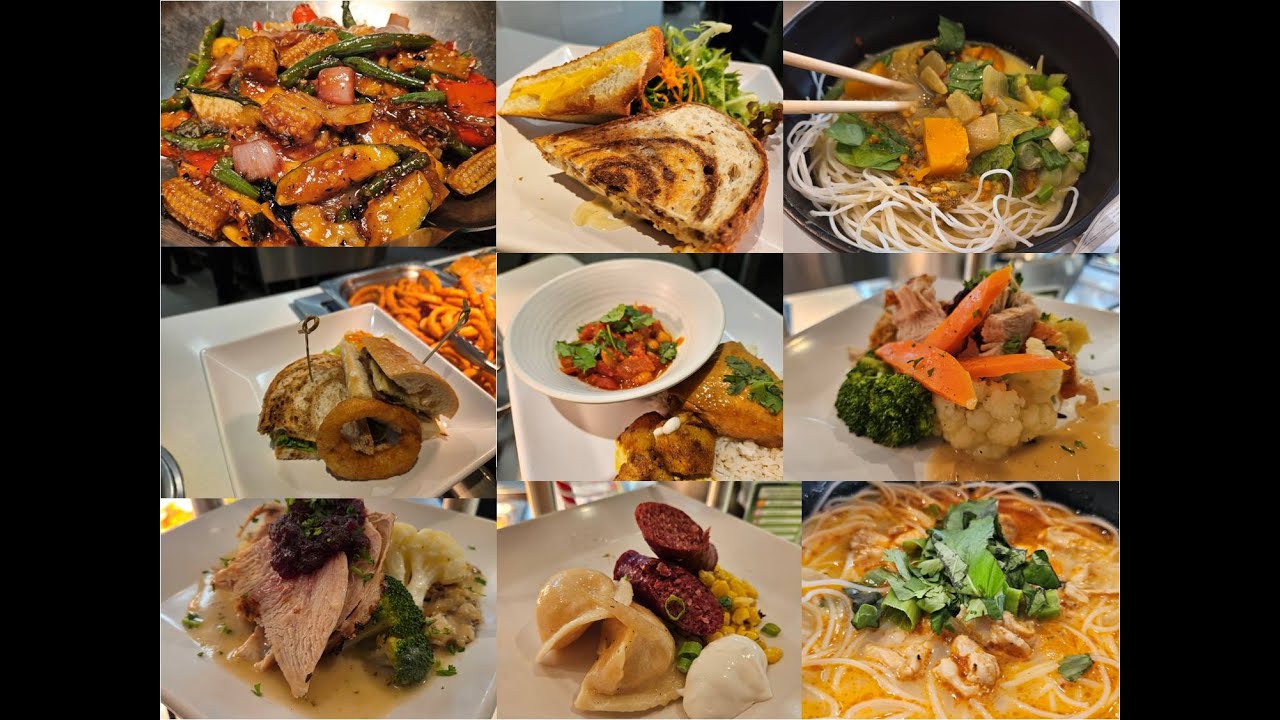 Delicious hot food  at food service center University of Saskatchewan