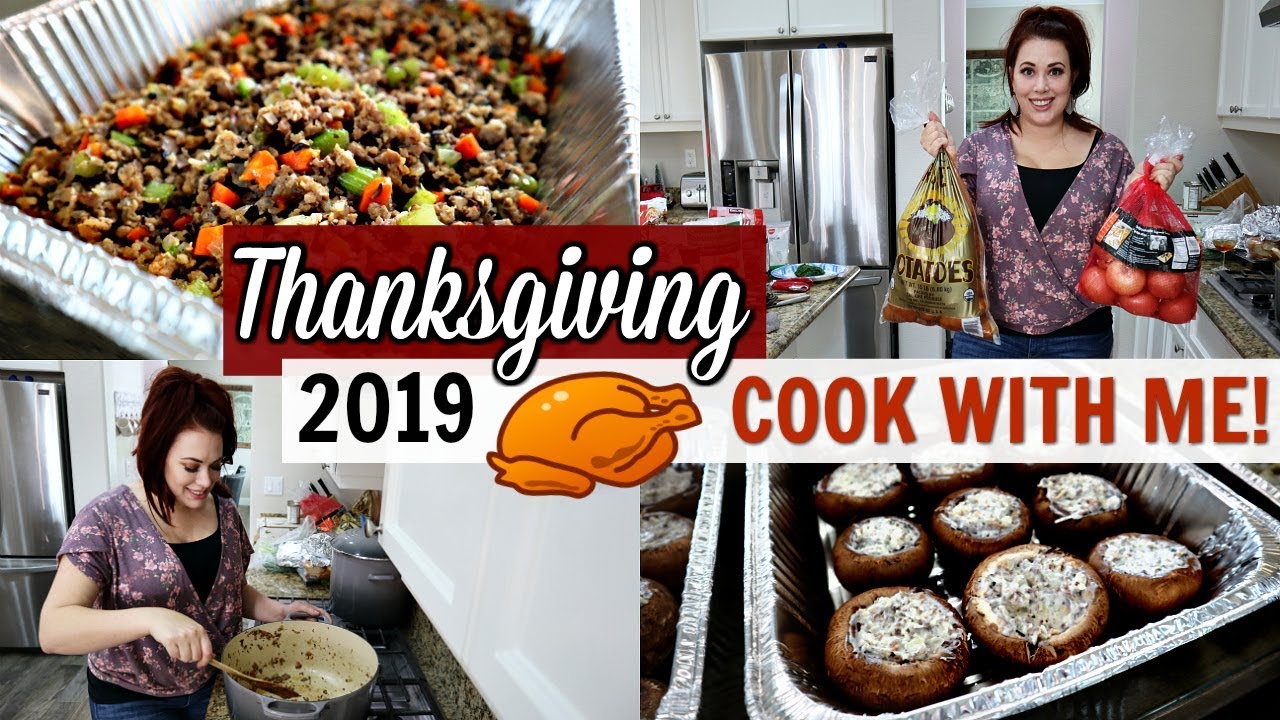 THANKSGIVING MEAL PREP 2019 | COOK WITH ME | GETTING IT ALL DONE!