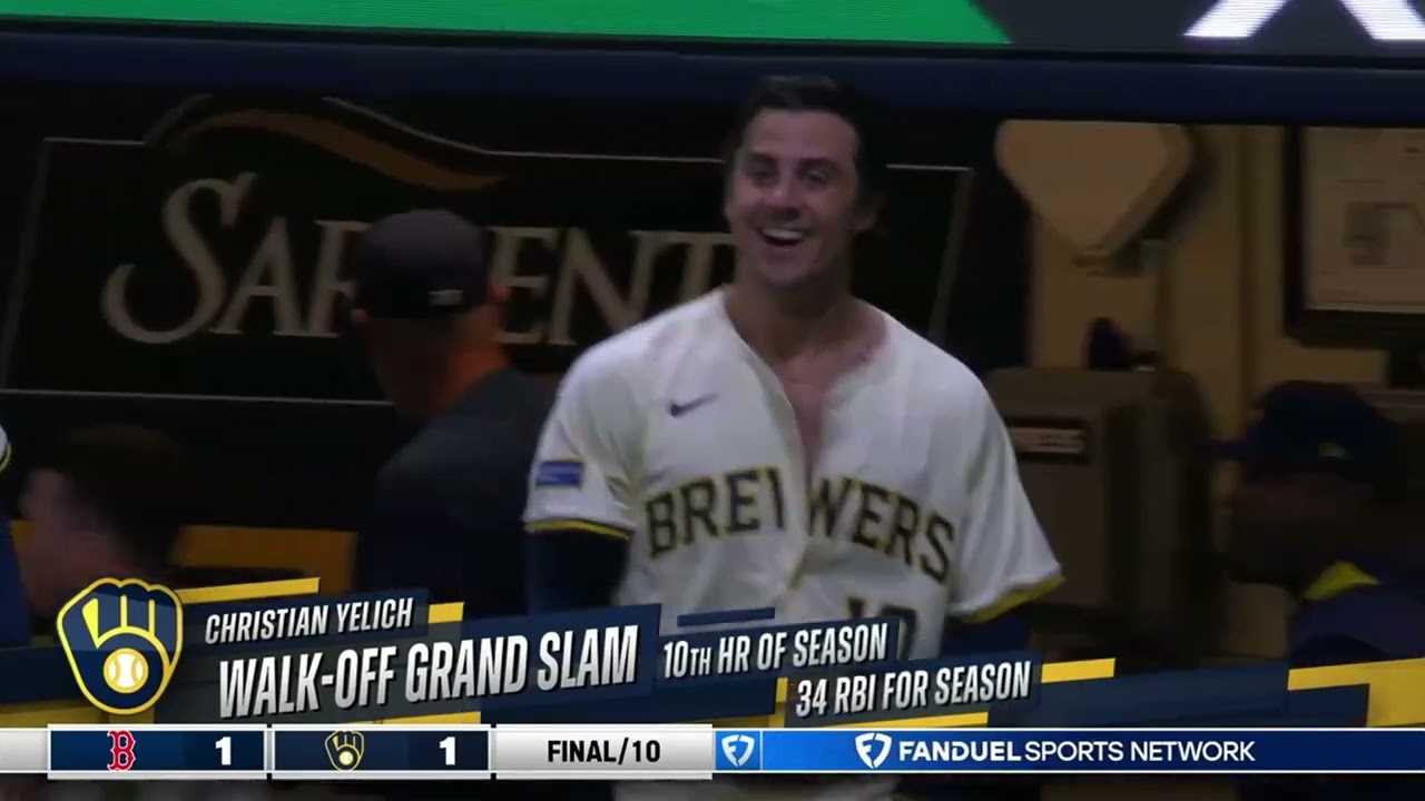 Christian Yelich Walkoff Grand-Slam Vs Red Sox