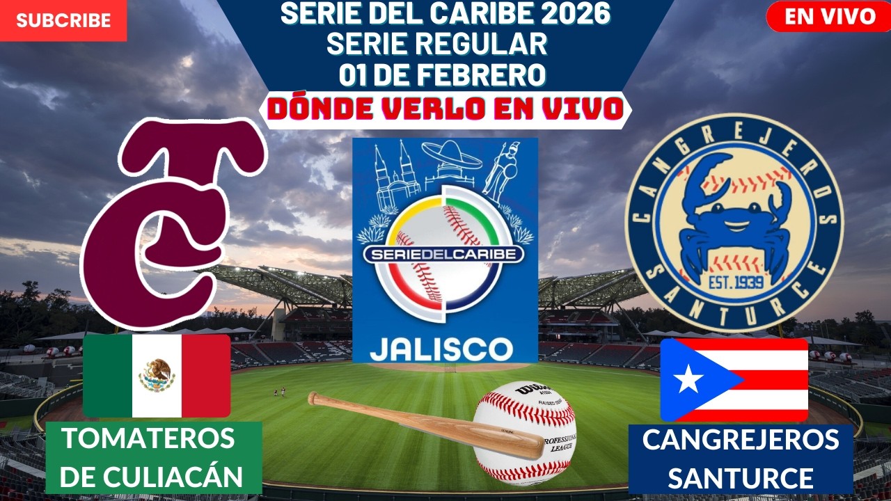 ⚾️Tomateros vs Cangrejeros⚾️Dónde Ver El Partido EN VIVO|Serie del Caribe 2026 Dia 1