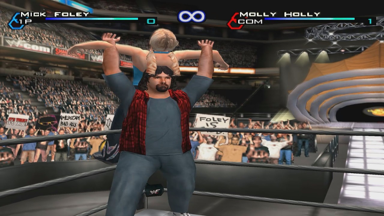 Mick Foley vs. Molly Holly | Sunday Night Heat | BackStage | Intergender | WWF SD! Just Bring It