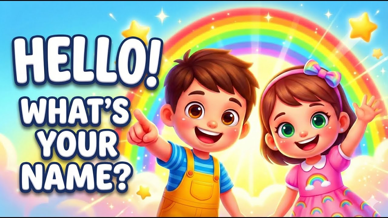 Hello Hello What’s Your Name? 👋 | Kids Learning Song 🎵 | Nursery Rhymes & Baby Songs | MoralMasti