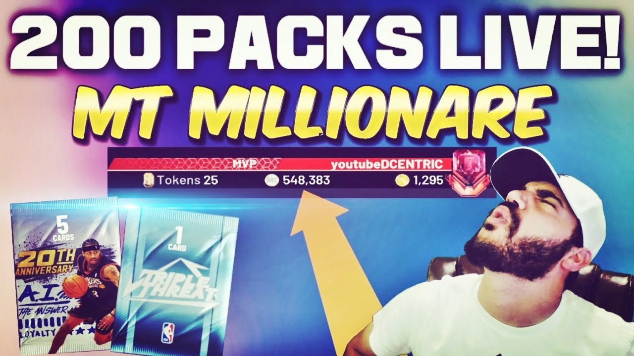 200 PACKS On TRIPLE THREAT! Pack Opening LIVE in Nba 2k19 Myteam (MT MILLIONARE Ep.11)