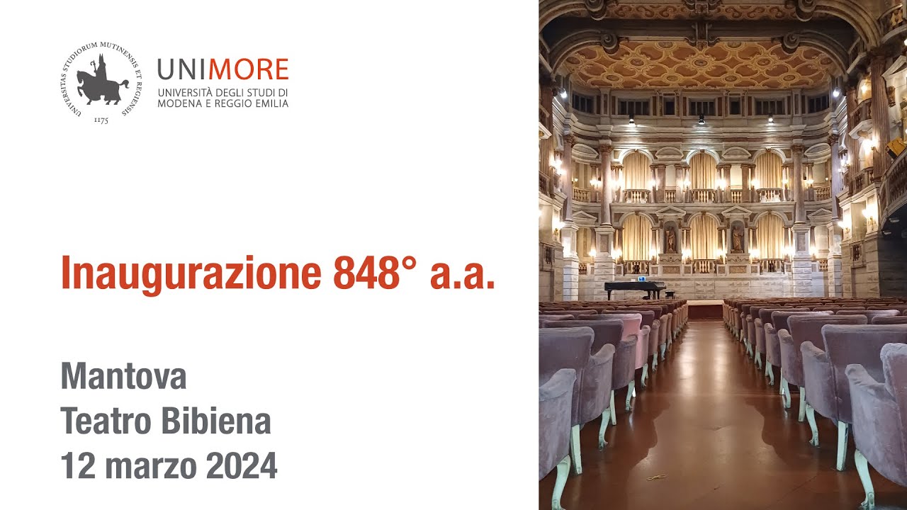 Inaugurazione 848° Anno Accademico Unimore - A.A. 2023/2024