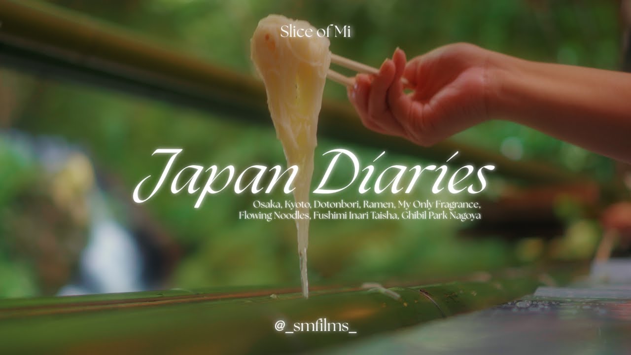 japan travel diaries 🍜 | Osaka, Kyoto, Dotonbori, Flowing Noodles, Fushimi Inari Taisha, Ghibil Park