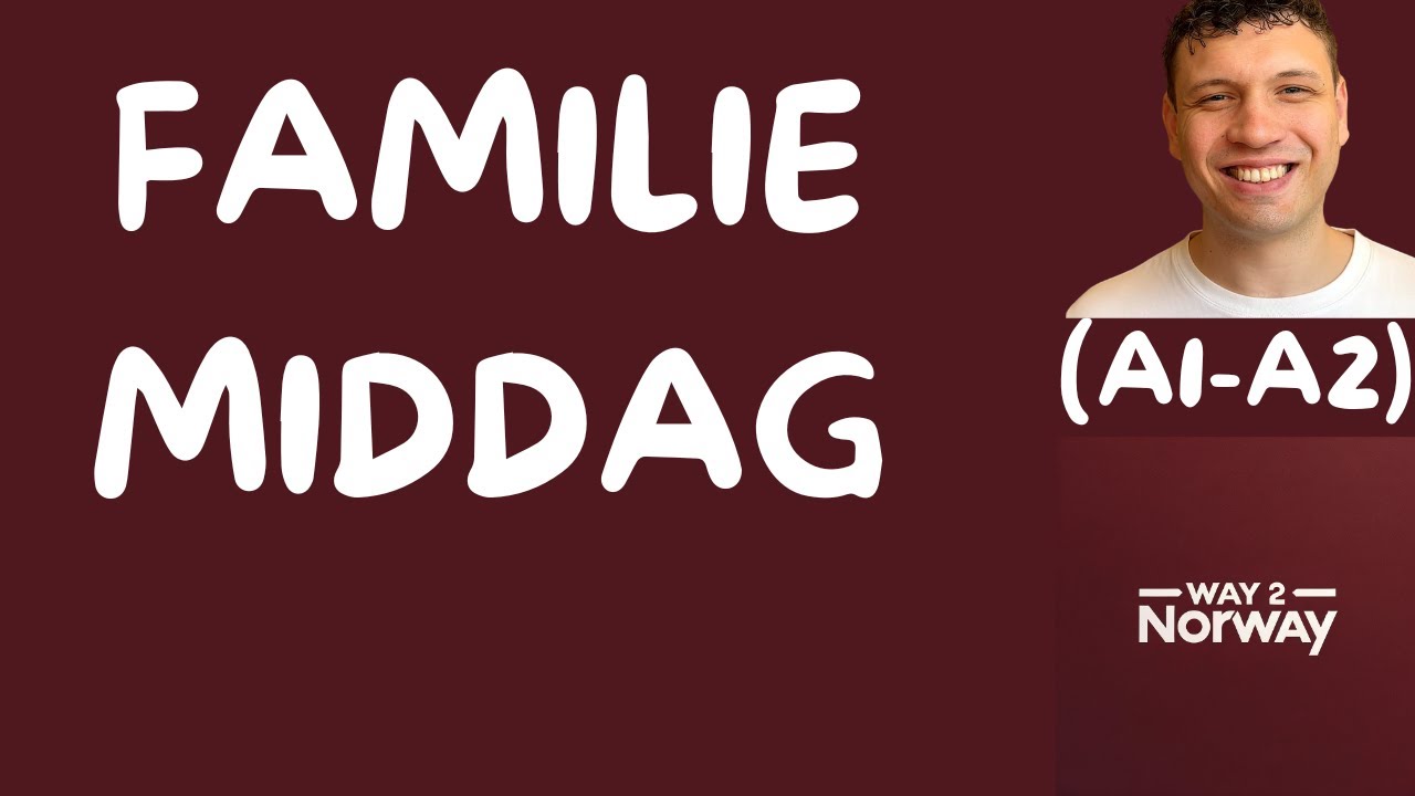 Beginner Norwegian Story: "Family Dinner / Familiemiddag" (A1-A2)