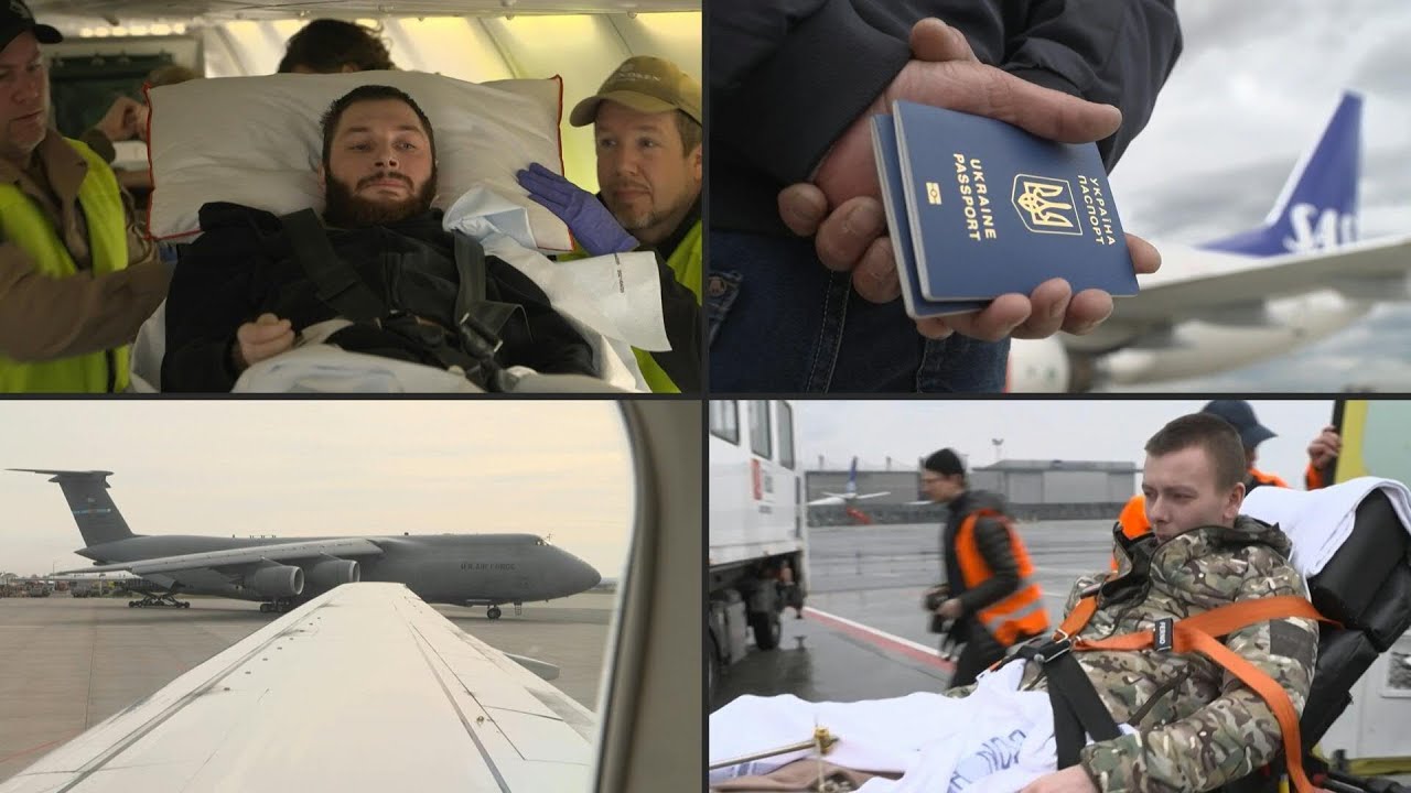 Avião-hospital transporta ucranianos feridos | AFP