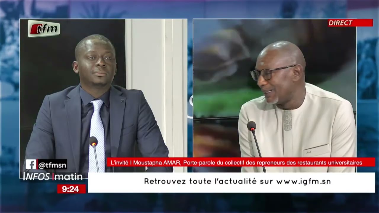 l'invite d'infos matin | Moustapha AMAR, Porte-parole du collectif des repreneurs des restaurants UN