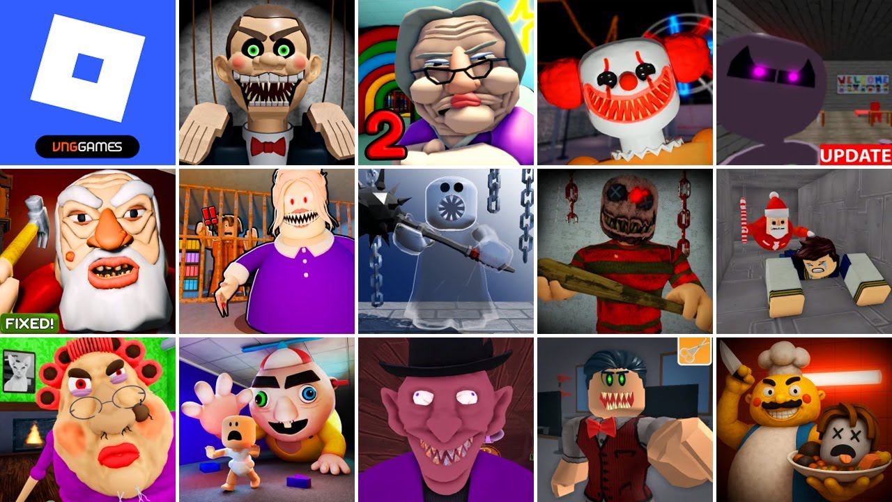 Roblox,Toby's HOSPITAL,Mr Funny's ToyShop,BETTY'S NURSERY 2,MR CRAZY'S CARNIVAL,Mrs DAYDREAM'S DA...