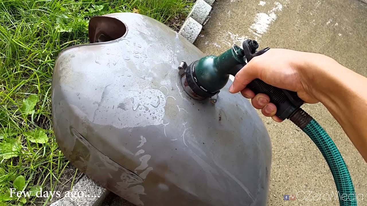 '75 Honda CB550 Cafe Racer Build Pt. 50 Gas Tank Rust Removal with Kreem Kit
