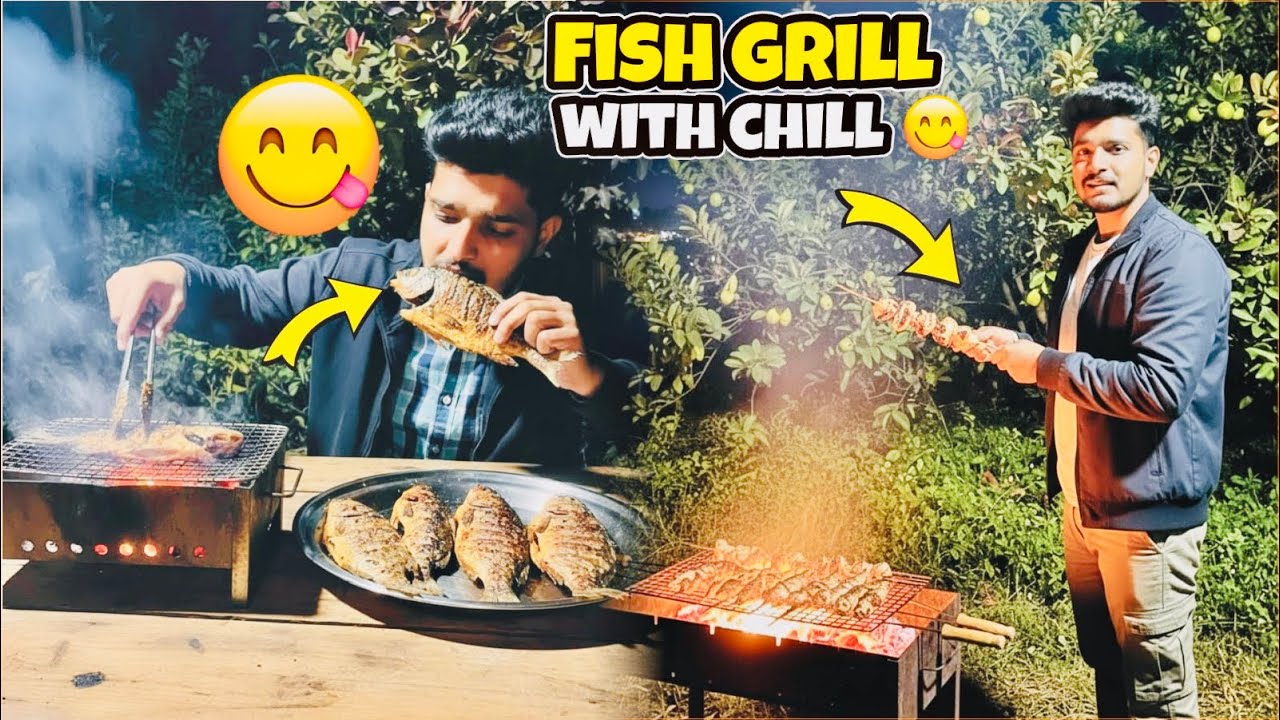 FRESH FISH BBQ AT HOME 😋🙀🔥