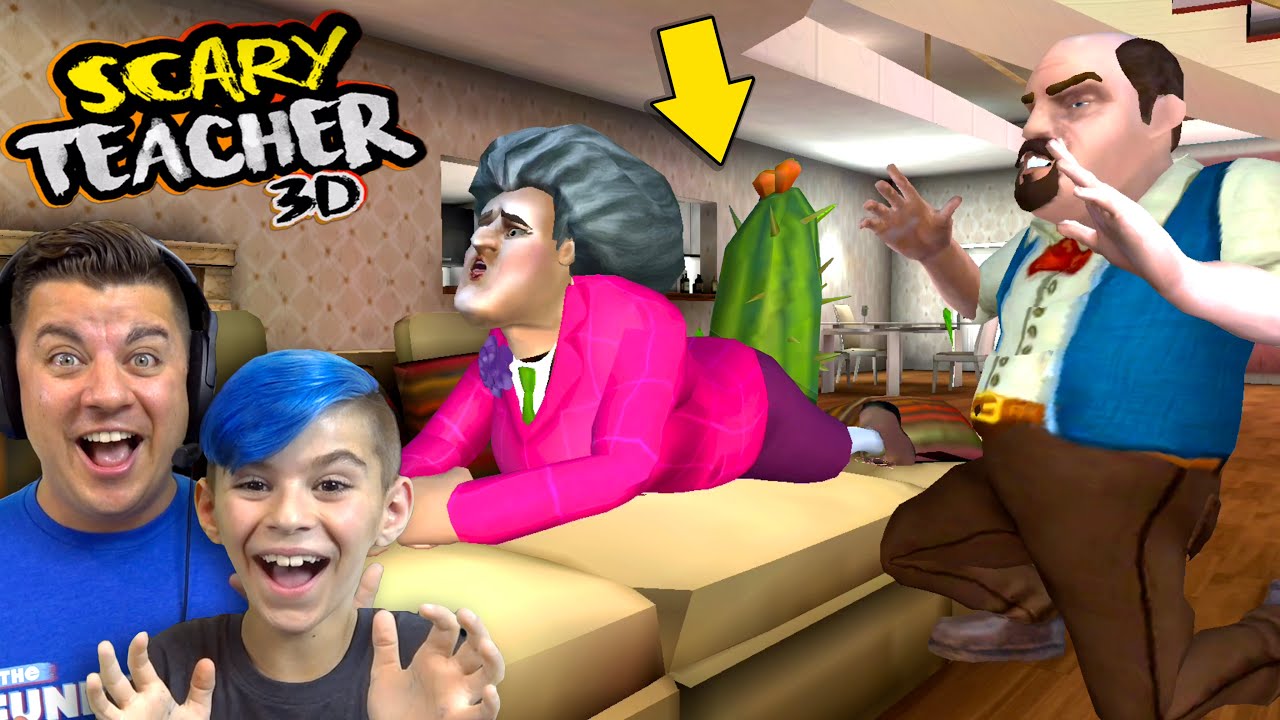 WE PUT WHAT WHERE?! More Pranks On Hello Neighbors Sister! Scary Teacher 3D New Update