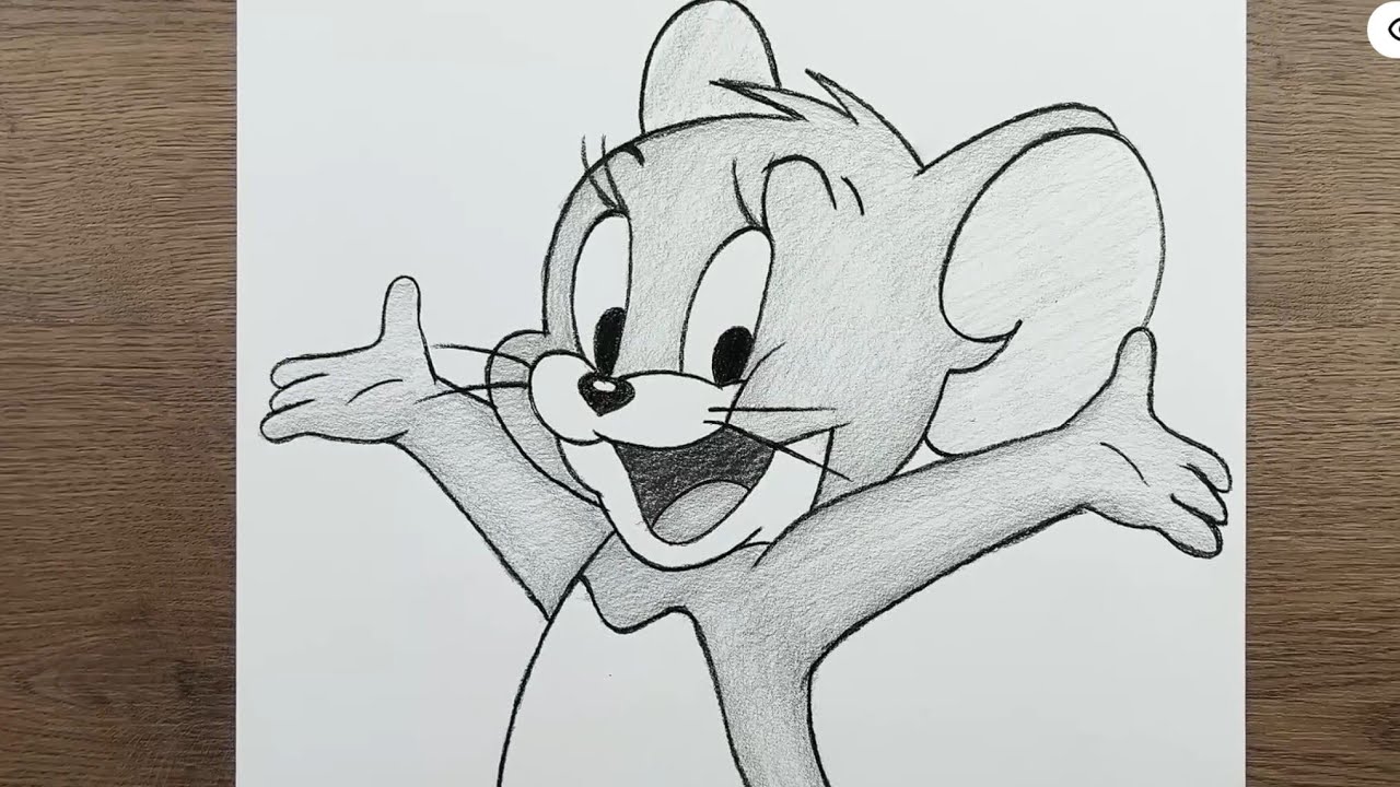 How To Draw Jerry || Tom and Jerry drawing || cartoon drawing
