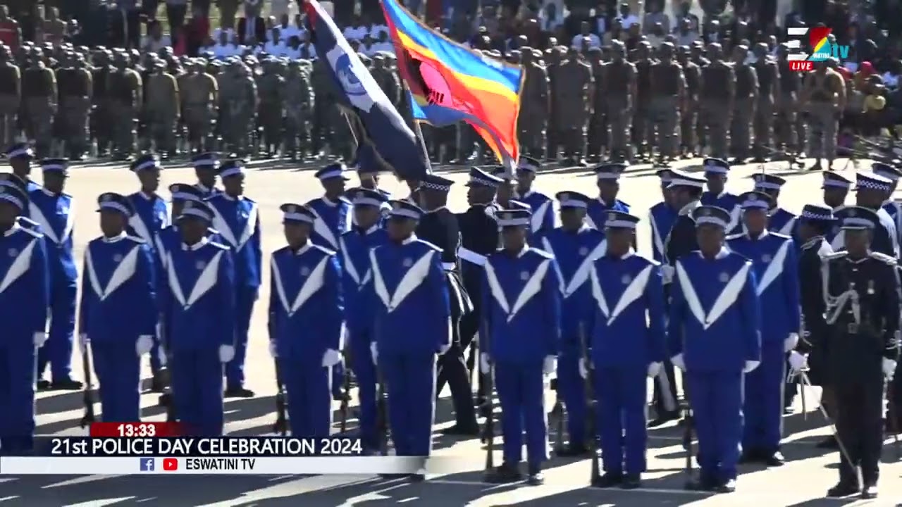 Police Day 2024 | His Majesty King Mswati III Inspecting the Guard of Honor