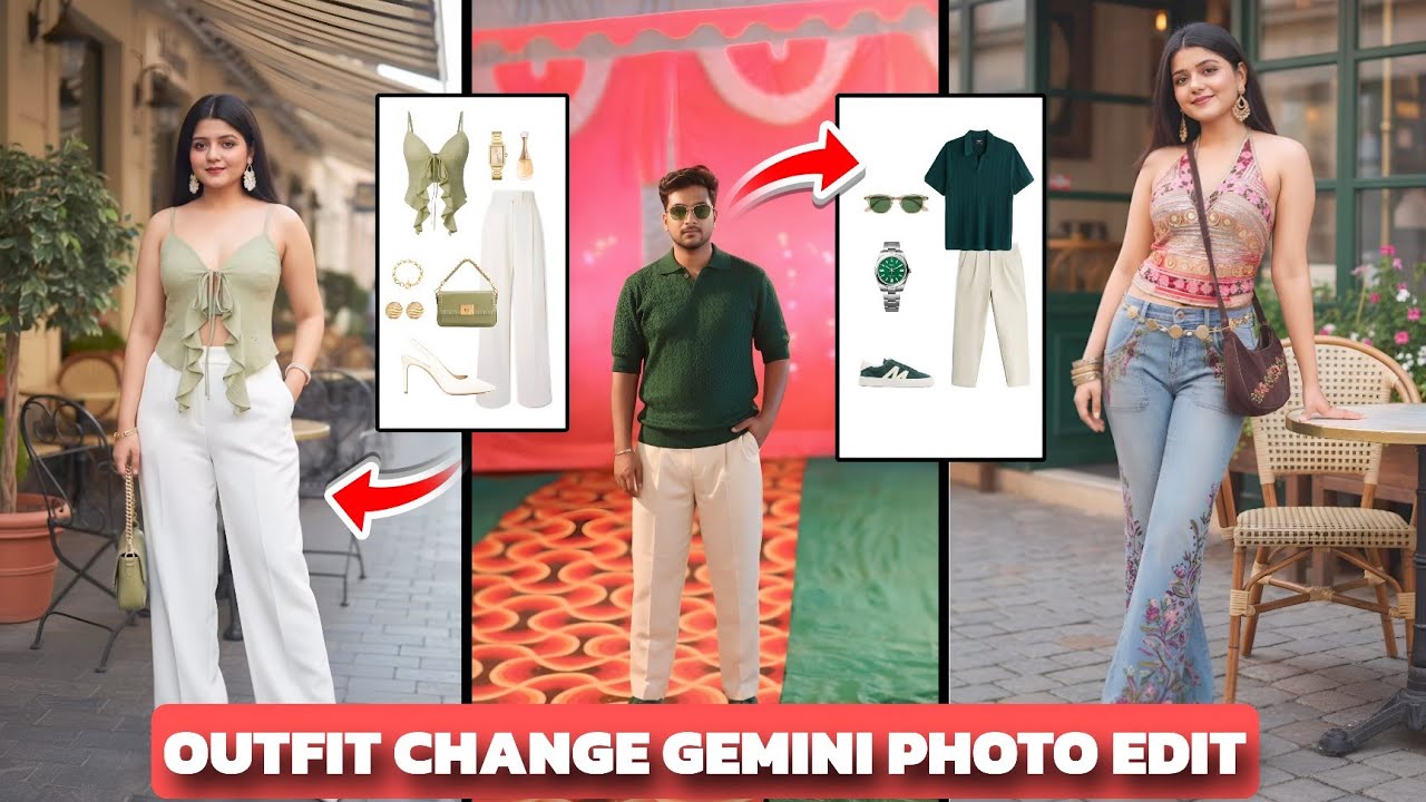 GEMINI Outfit Change Photo Editing Prompt | Girls & Boys Outfit Change Photo Editing | Google Gemini