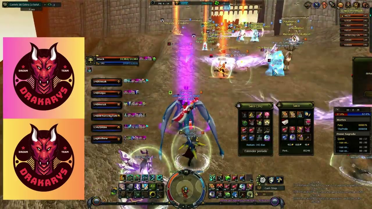 Conquista de Castelos - 4 Story PVP Drakarys 28/07/2024
