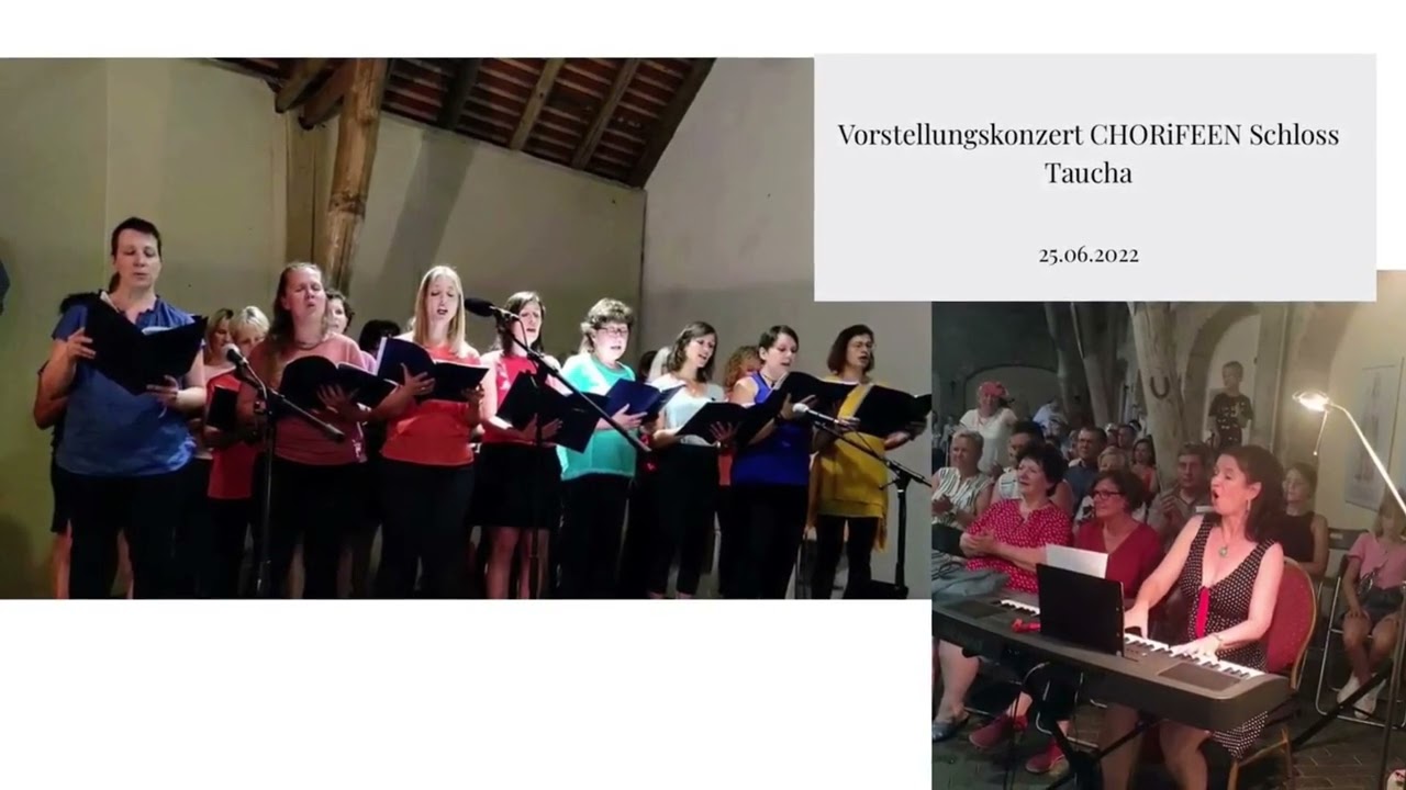 Die CHORiFEEN Taucha stellen sich vor unter der Leitung von Sylke Jilani.