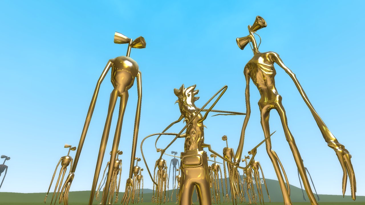 NEW GOLDEN SIREN HEAD VS OLD SIREN HEAD VS THE IMPOSTOR TREVOR HENDERSON CREATURES!! - Garry's Mod