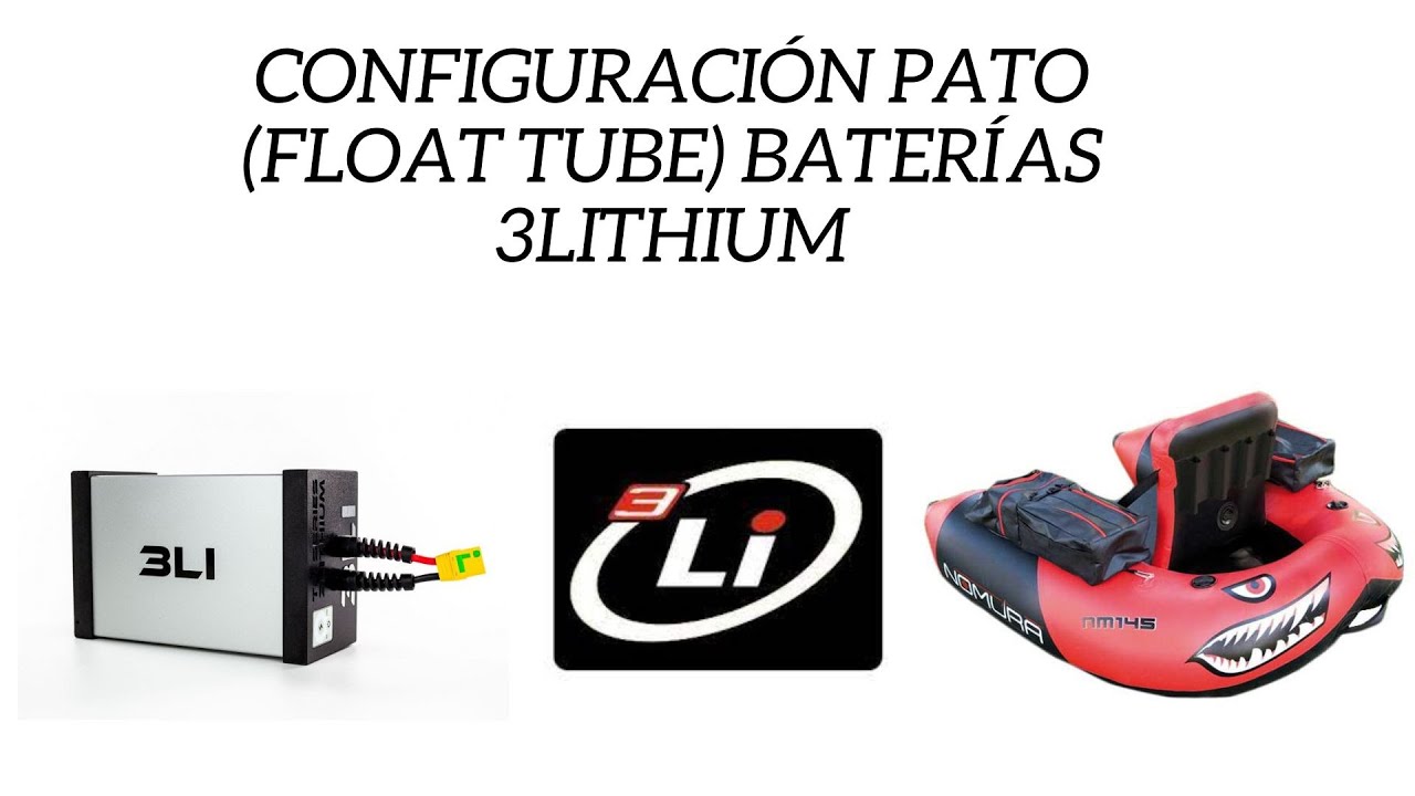 Configuración Pato (float tube) baterías 3Lithium + motor electrico + livecope Garmin