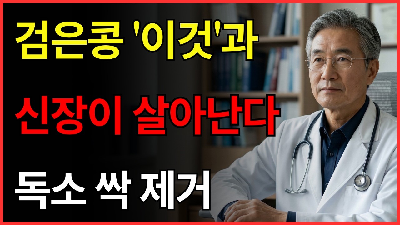 검은콩에 '이것'을 넣으세요! 혈관이 깨끗해지고 신장 기능이 폭발합니다 | 만성염증 제거