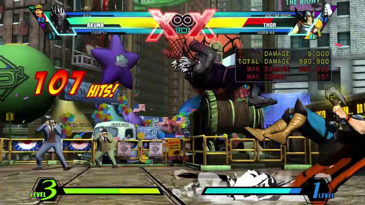 UMVC3 - Synergy death combo (Ryu/Chun-Li/Akuma)