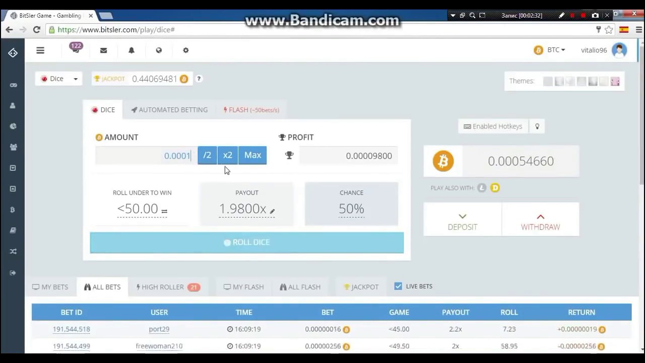 Bitsler.com VIP Script BOT Auto Pilot 2017 Working 100% wins 0% loses PROOF