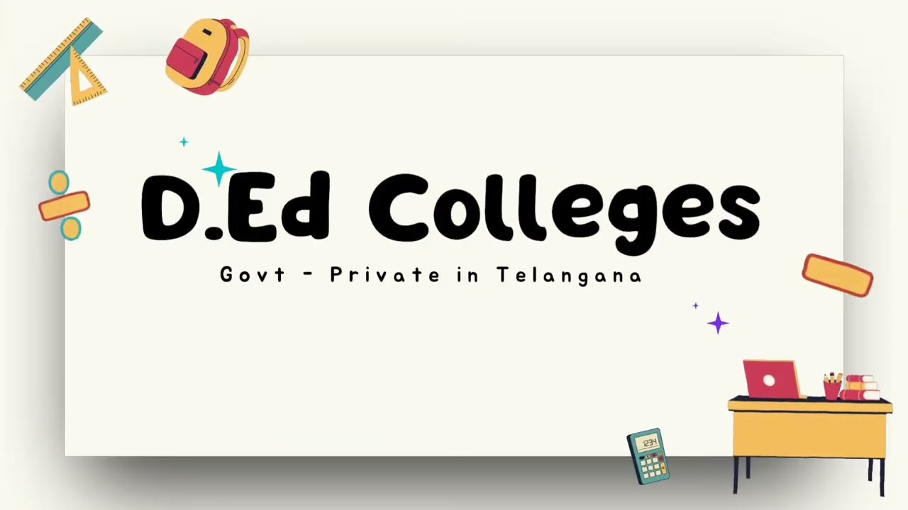 DED COLLEGE IN TELANGANA TTC COLLEGES LIST