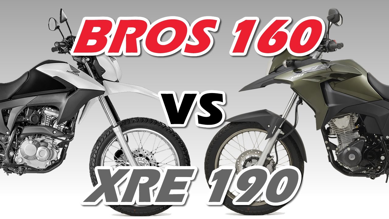 Vídeo Comparação Honda XRE 190 ABS e Bros 160 - Motorede