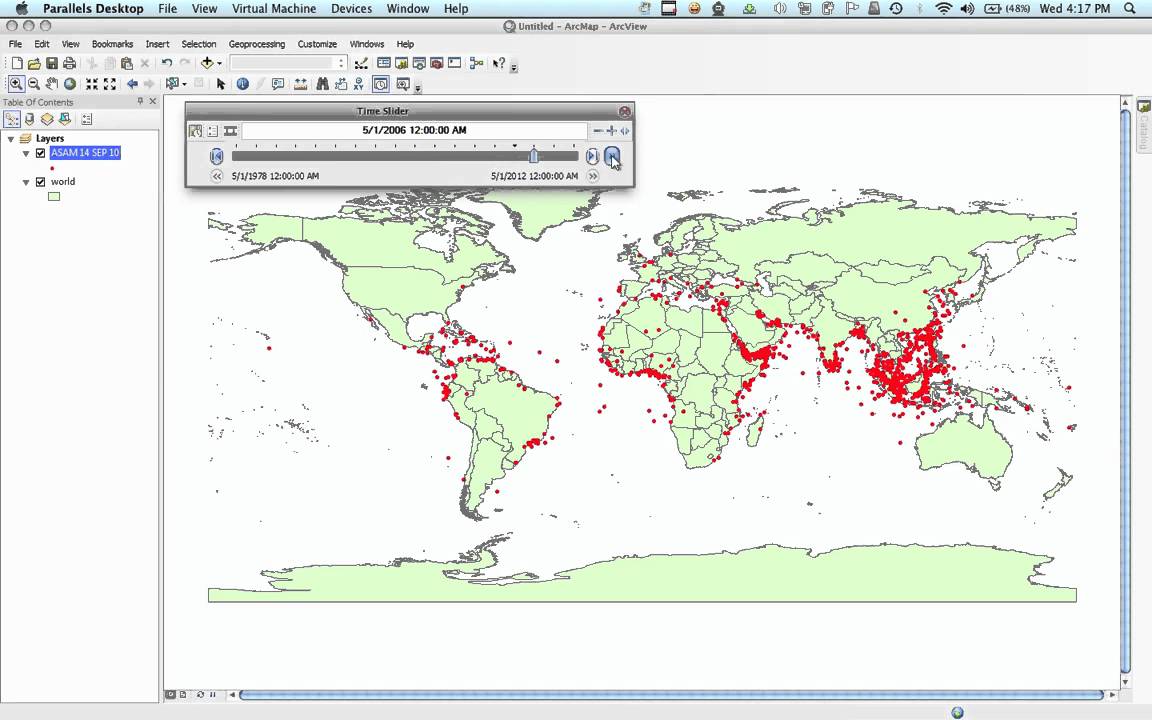 Using time in ArcGIS 10