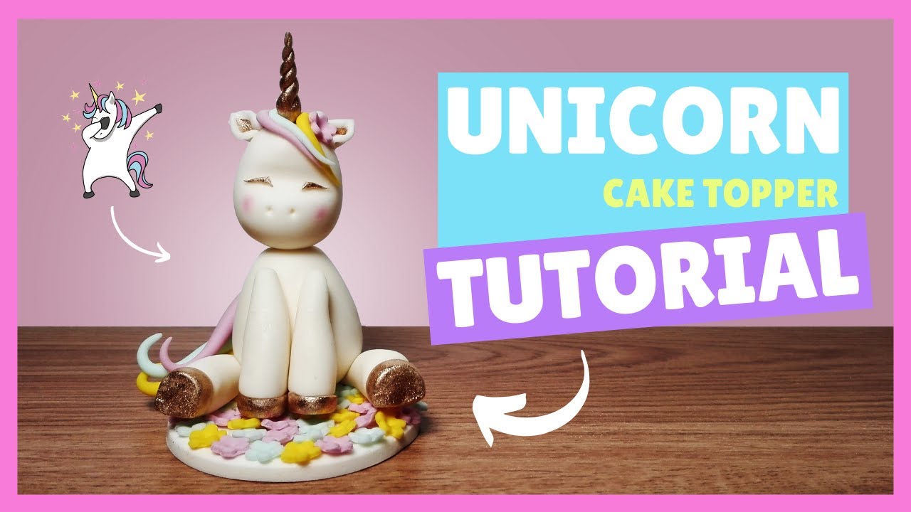 Come fare un UNICORNO in PASTA DI ZUCCHERO | UNICORN FONDANT cake topper TUTORIAL 🦄
