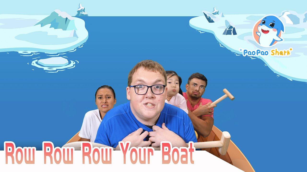 Row Row Row Your Boat | Paopao Shark Super Fun English Nursery Rhymes and Songs