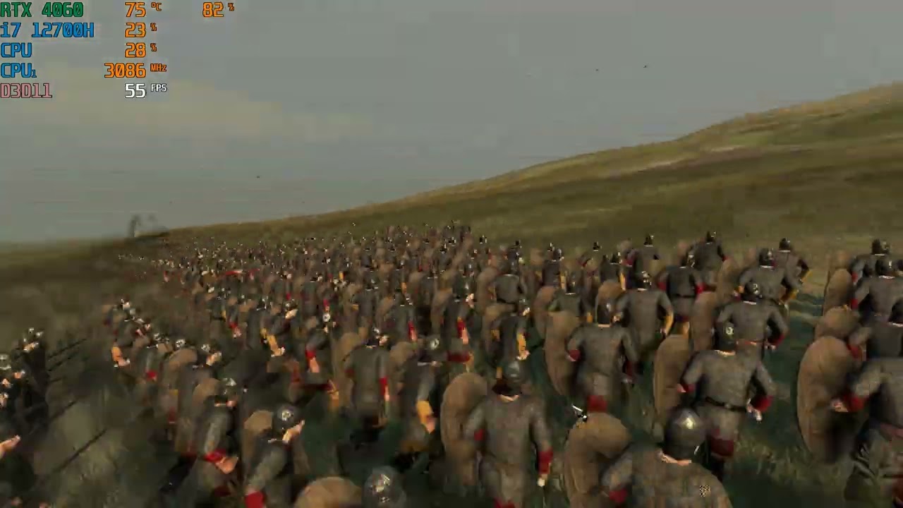 Total War Attila on i7 12700H  RTX 4060 8gb
