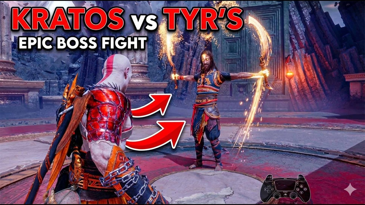 kratos vs tyr's #godofwarragnarok #kratos