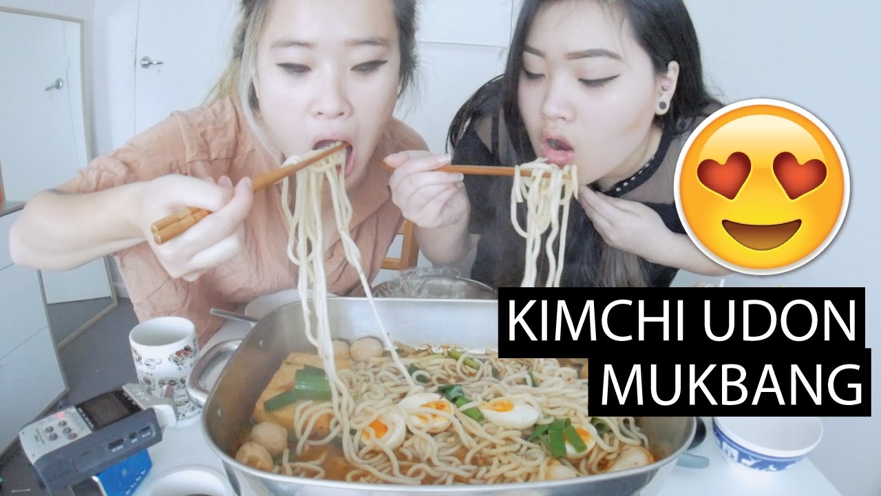 Kimchi Udon Noodle | Mukbang | Eating show