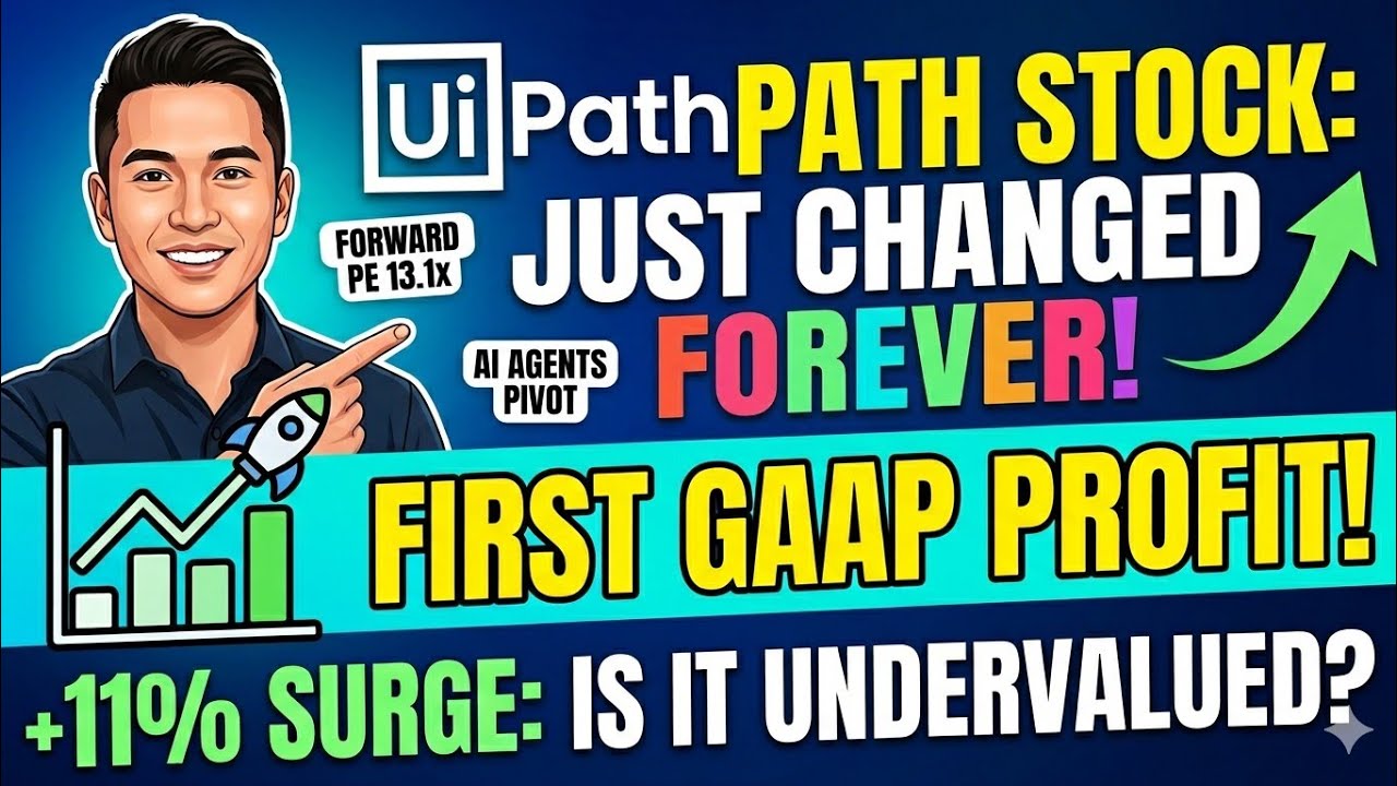 Акции UiPath изменились навсегда! Первая прибыль по GAAP означает, что PATH недооценены #UiPath #...