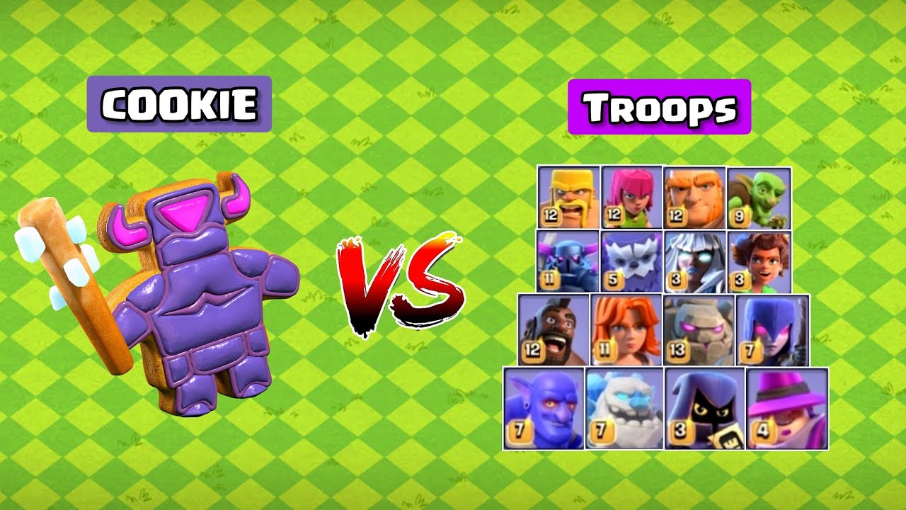 COOKIE Vs Ground Troops ll Clash of clans ll