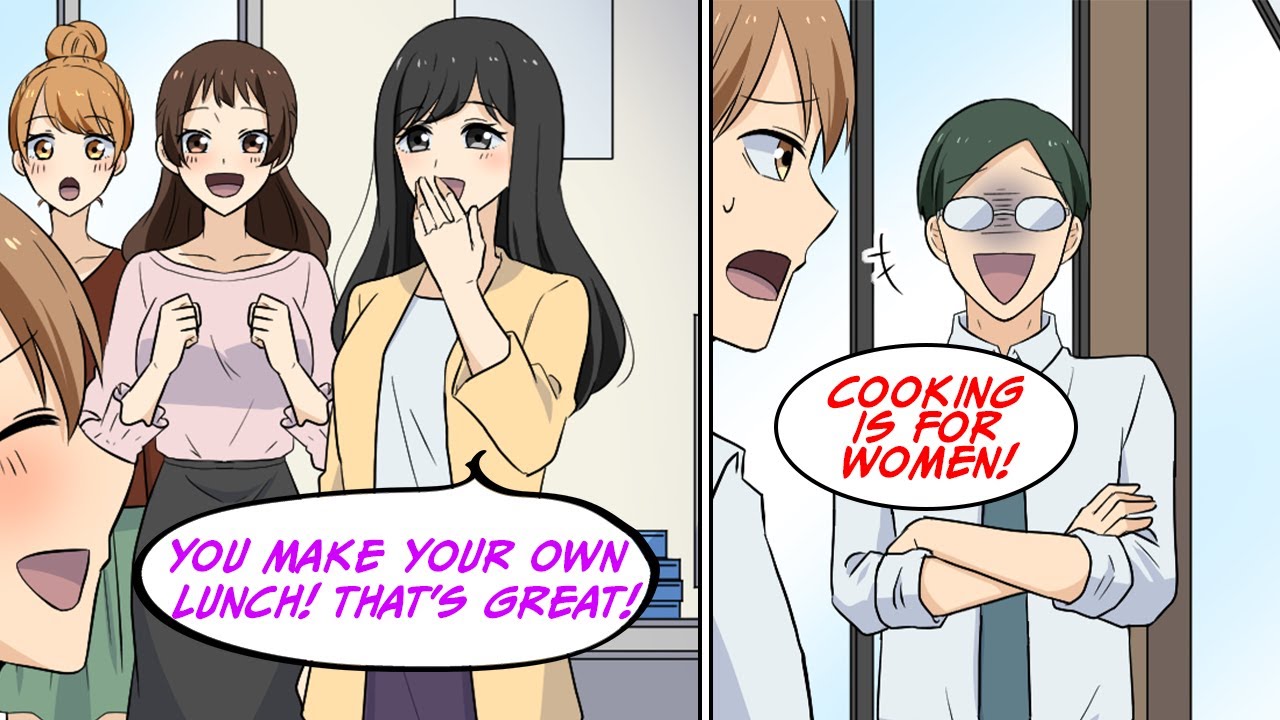 My sexist co-worker was making fun of my cooking skills but then.. [Manga Dub]