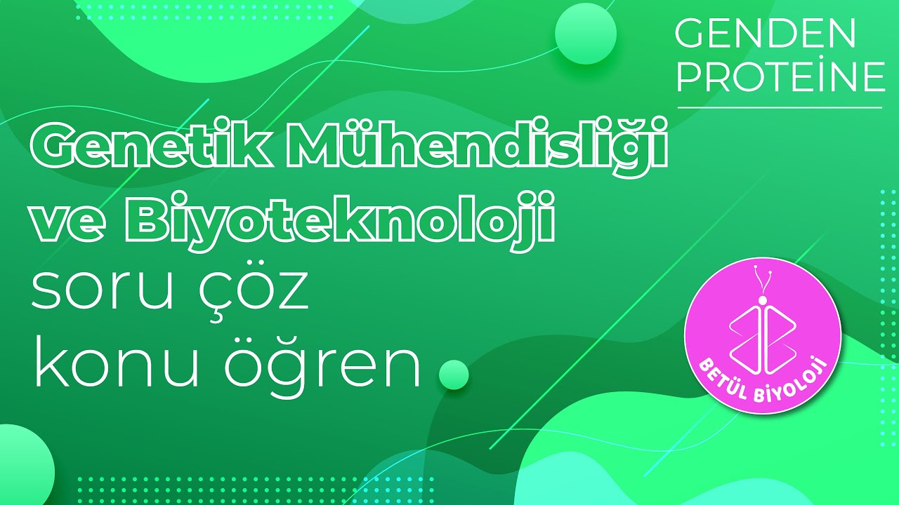 Genetik Mühendisliği ve Biyoteknoloji | Soru Çözümü | 12. Sınıf Biyoloji | AYT Biyoloji