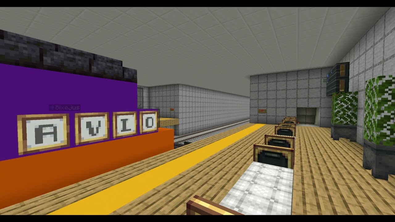 Trenes en Minecraft