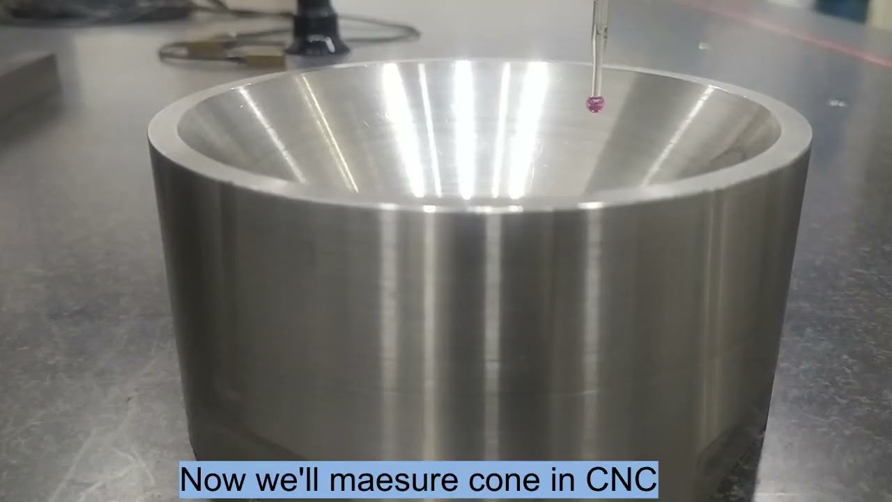 Cone Measure in CNC Mode Mitutoyo CMM Machine Mcosmos software Cone 