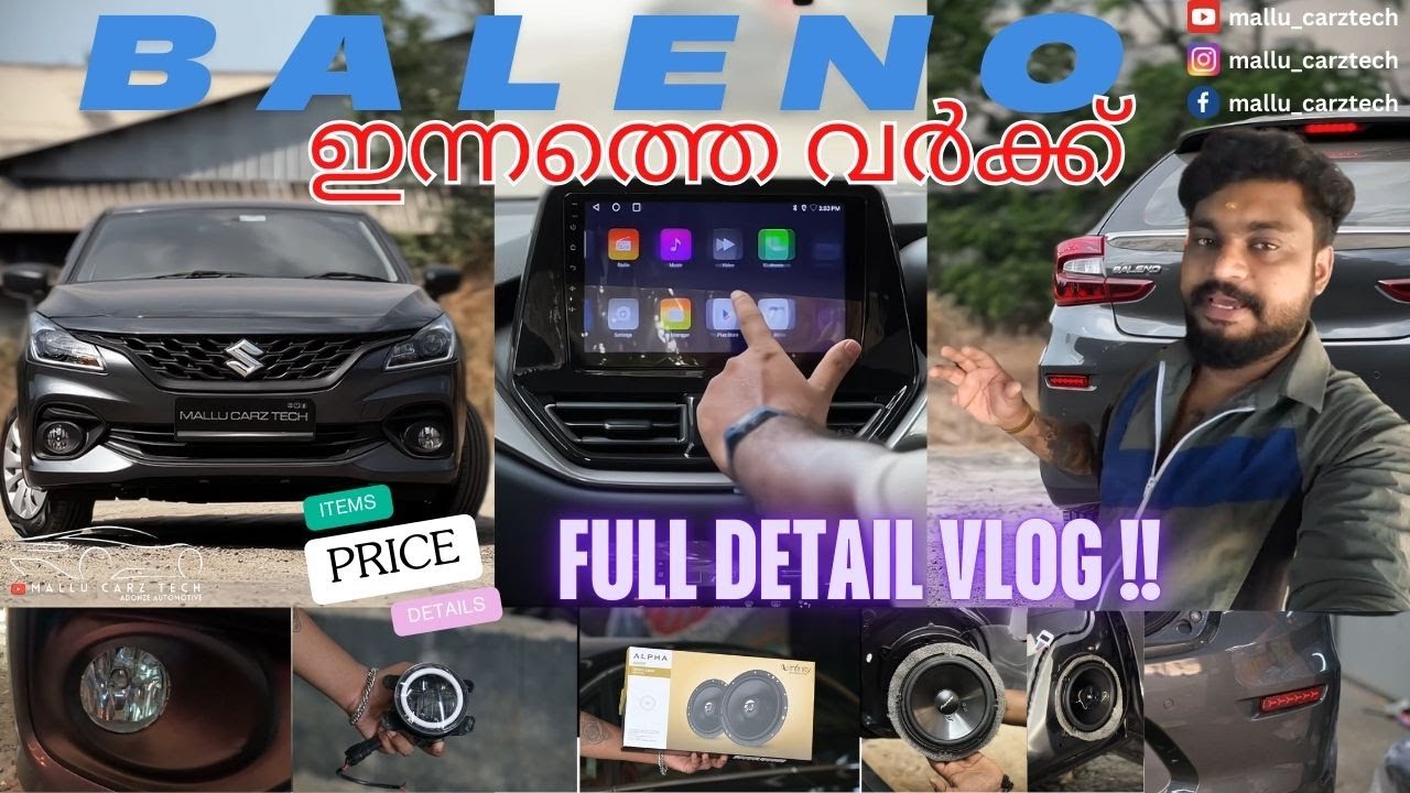 BALENO ഉണ്ടോ ? FULL WORK PRICE & DETAILS STEP BY STEP ( VLOG )